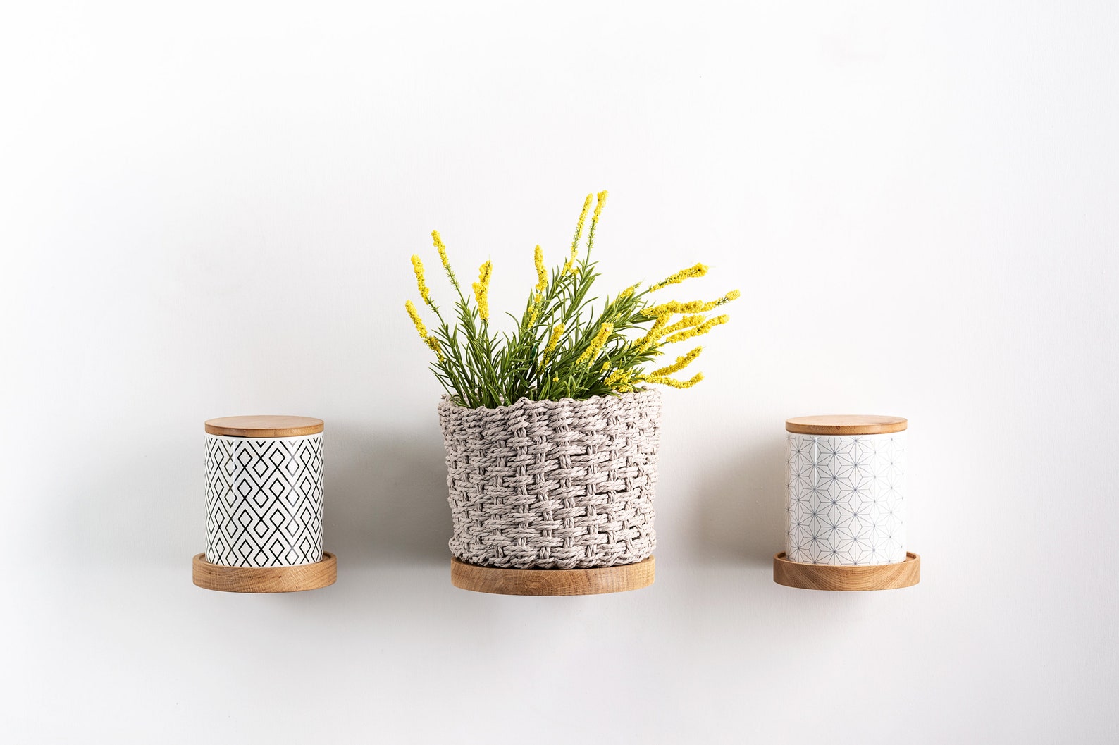 Small Round Shelf Plant Shelf Wall Plant Holder Floating Etsy UK