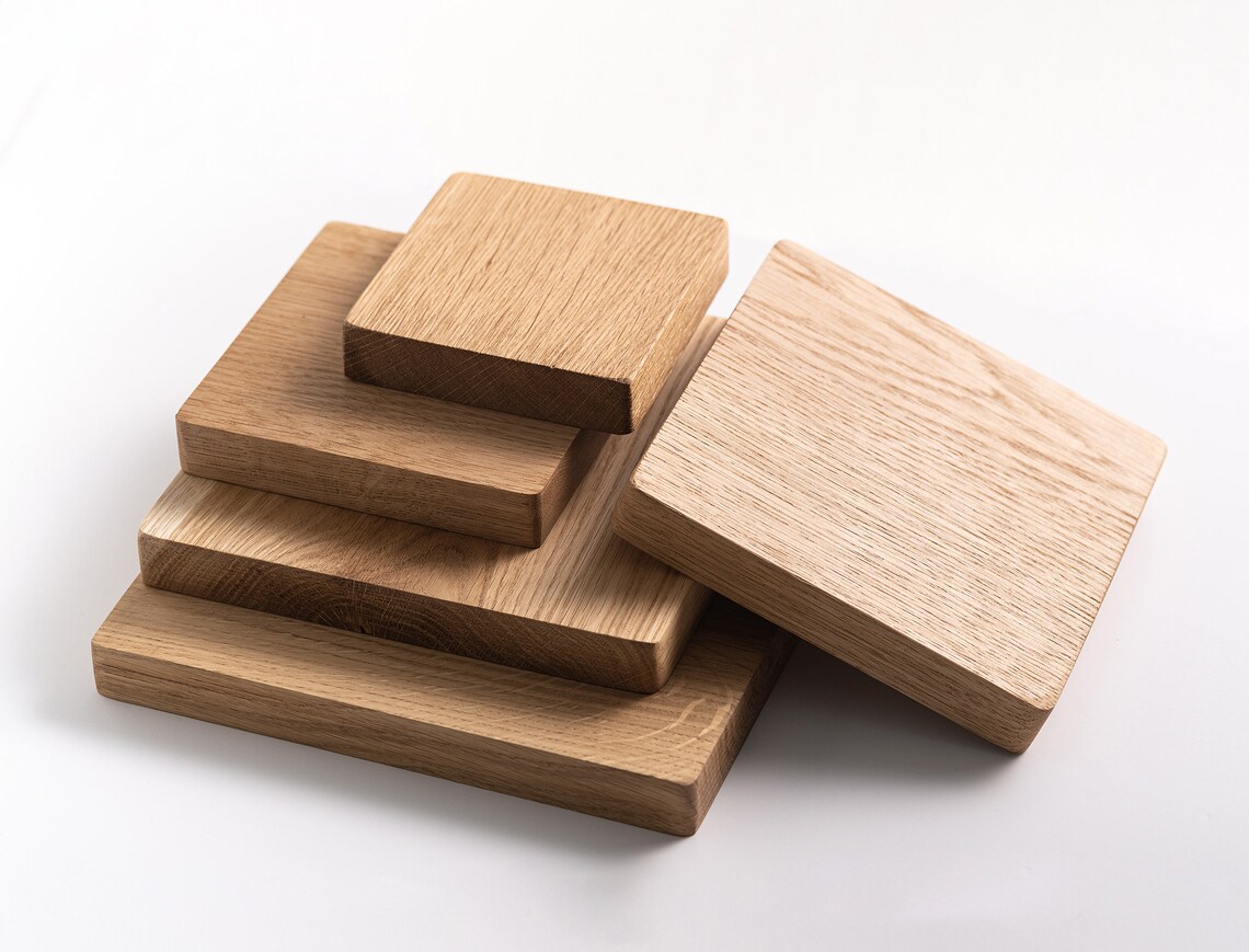 Square wood shelf Small shelf Collectibles display Wall Etsy