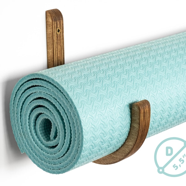 Yoga Mat Wall Holder Etsy