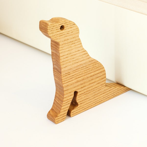 Wood door stop / ash Door stopper / Door holder / Door stop Dog doorstop / Doorstop / Hold the door / Hodor Dog door / Door wedge Hinges