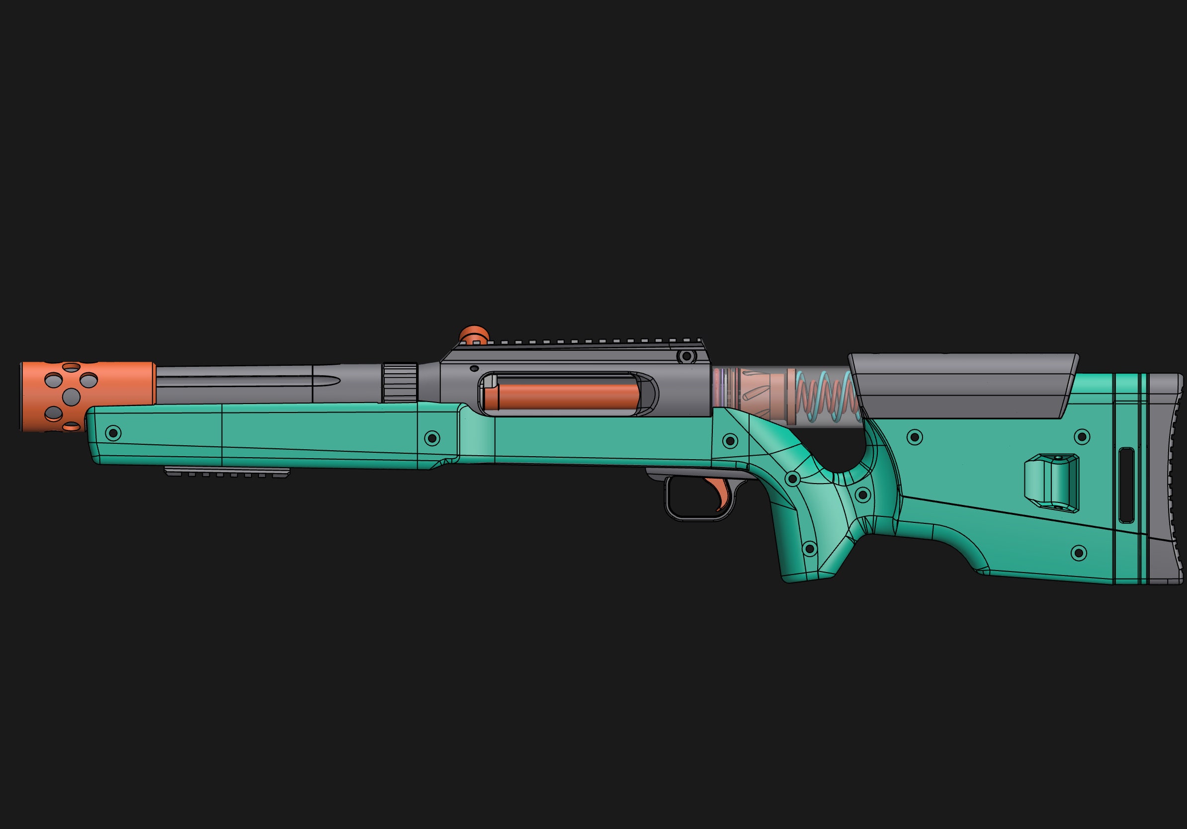 300fps Ranger Series Mega Dart Sniper Rifle! : r/Nerf