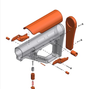 NERF ML-SMP Adjustable Stock Hardware Kit