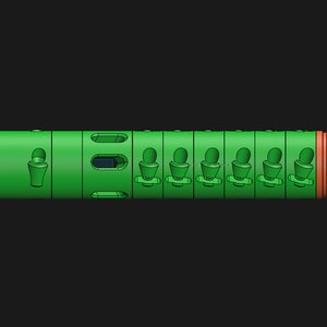Half Dart BCAR Quik STAC DIY kit (Files and Hardware) - Nerf Foam Dart Blaster half dart rifling accuracy attachment