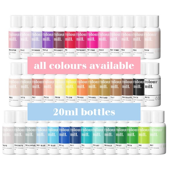 Colour Mill Oil Based Food Colouring - 20ml Bottles