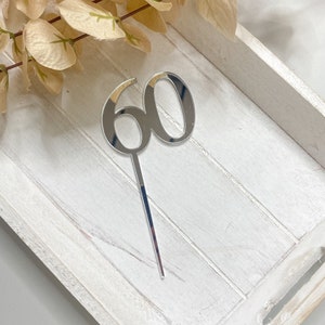 Age Cake Topper | Personalised Acrylic Cake Topper | Birthday Cake Decorations | Baking Accessories  | Number Cake Charm