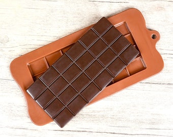Chocolate Bar Slab Silicone Mould, Soap Making, Wax Melts, Baking Supplies, Candle Making, Resin, Chocolate Moulds