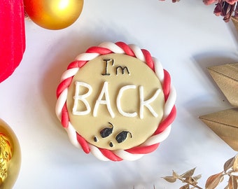 I'm Back Reverse Embosser | Festive Reverse Pop-up Debosser Stamp | Christmas Baking Gift Ideas