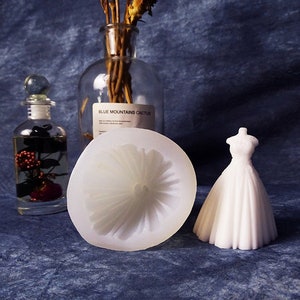 Bride/Wedding Dress Shape Candle Mould, Plaster Mould, DIY Candle Mould, Candle Craft Moulds