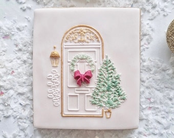 Christmas Reverse Embosser Stamp - Front Door Embosser