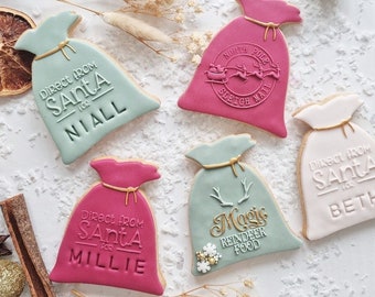 Customisable Santa Sack (x3 options) - Christmas Reverse Embosser & Cutter Set