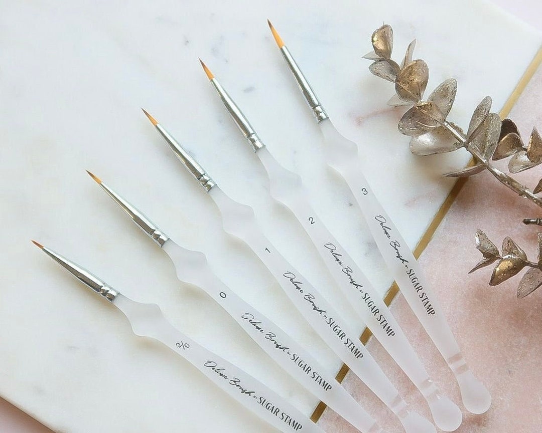 Deluxe Paint Brushes Food Safe Acrylic Grip Handle X5 Etsy