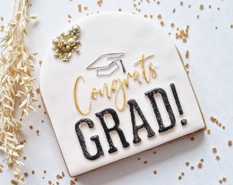 Graduation Embosser Stamp - Congrats Grad Reverse Stamp