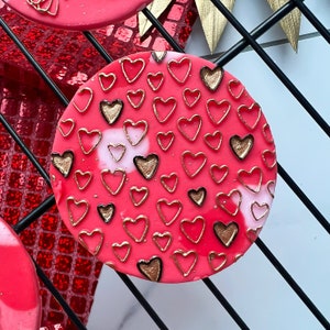 Valentines Embosser - Heart Texture Embosser Stamp