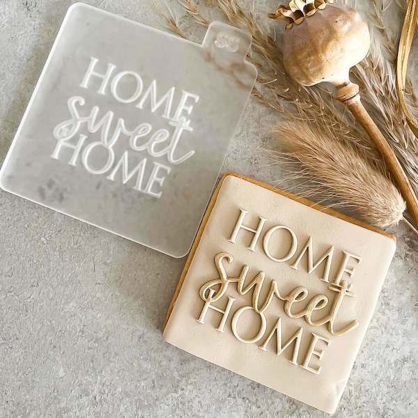 Home Sweet Home Reverse Embosser-stempel - New Home Embosser