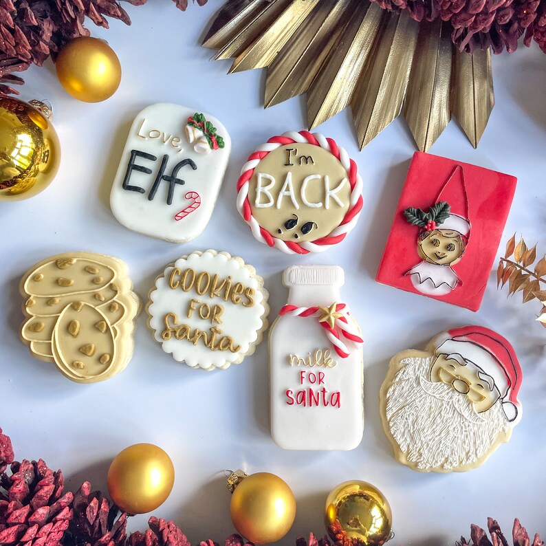 Love Elf Reverse Embosser | Festive Reverse Pop-up Debosser Stamp | Christmas Baking Gift Ideas image 2