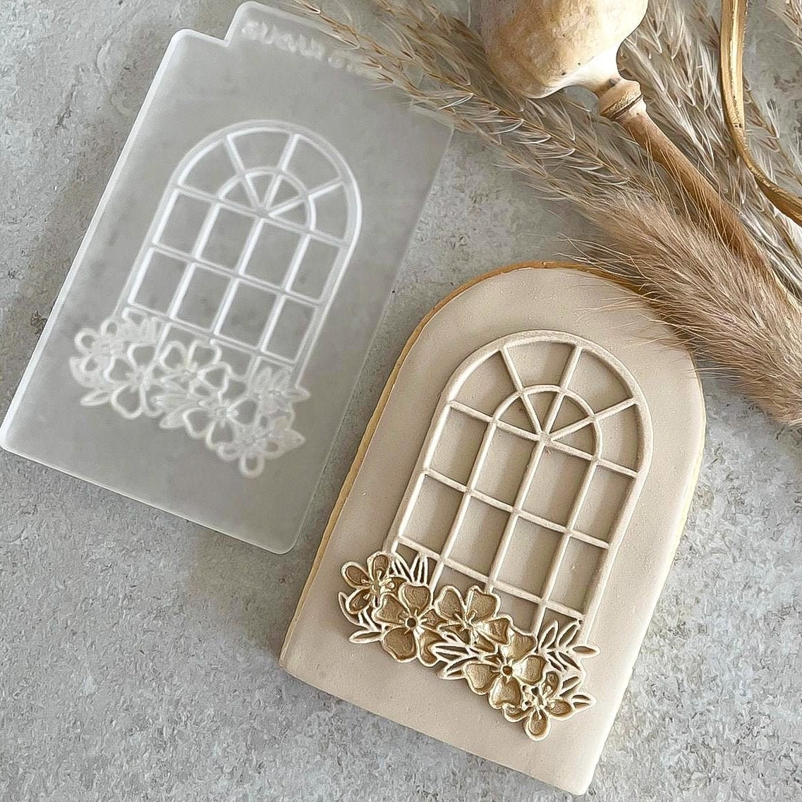 Floral Window Box Reverse Embosser Stamp New Home Embosser Etsy