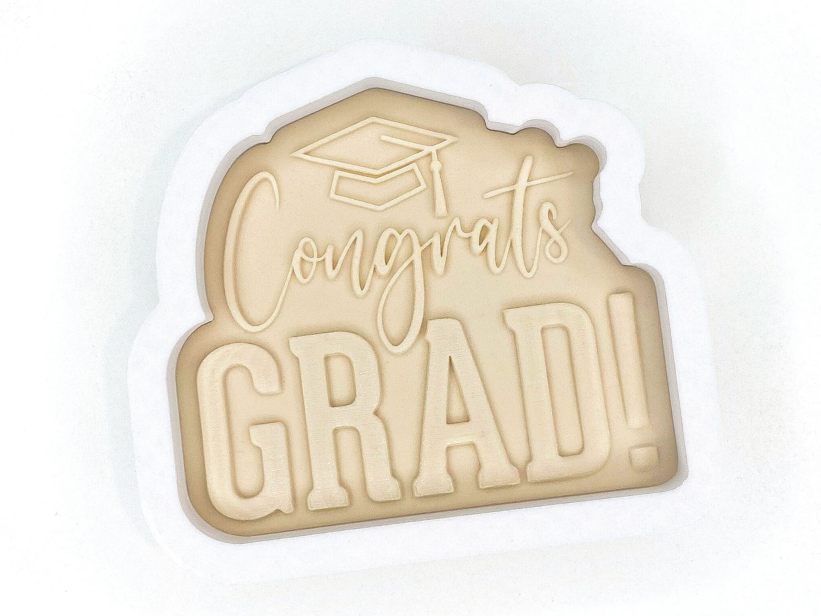 Graduation Embosser Stamp & Cookie Cutter Set - Congrats Grad! Reverse ...