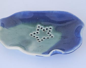 Jabonera de cerámica hecha a mano