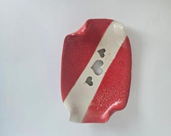 Jabonera de cerámica hecha a mano