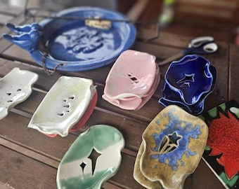 Jabonera de cerámica hecha a mano