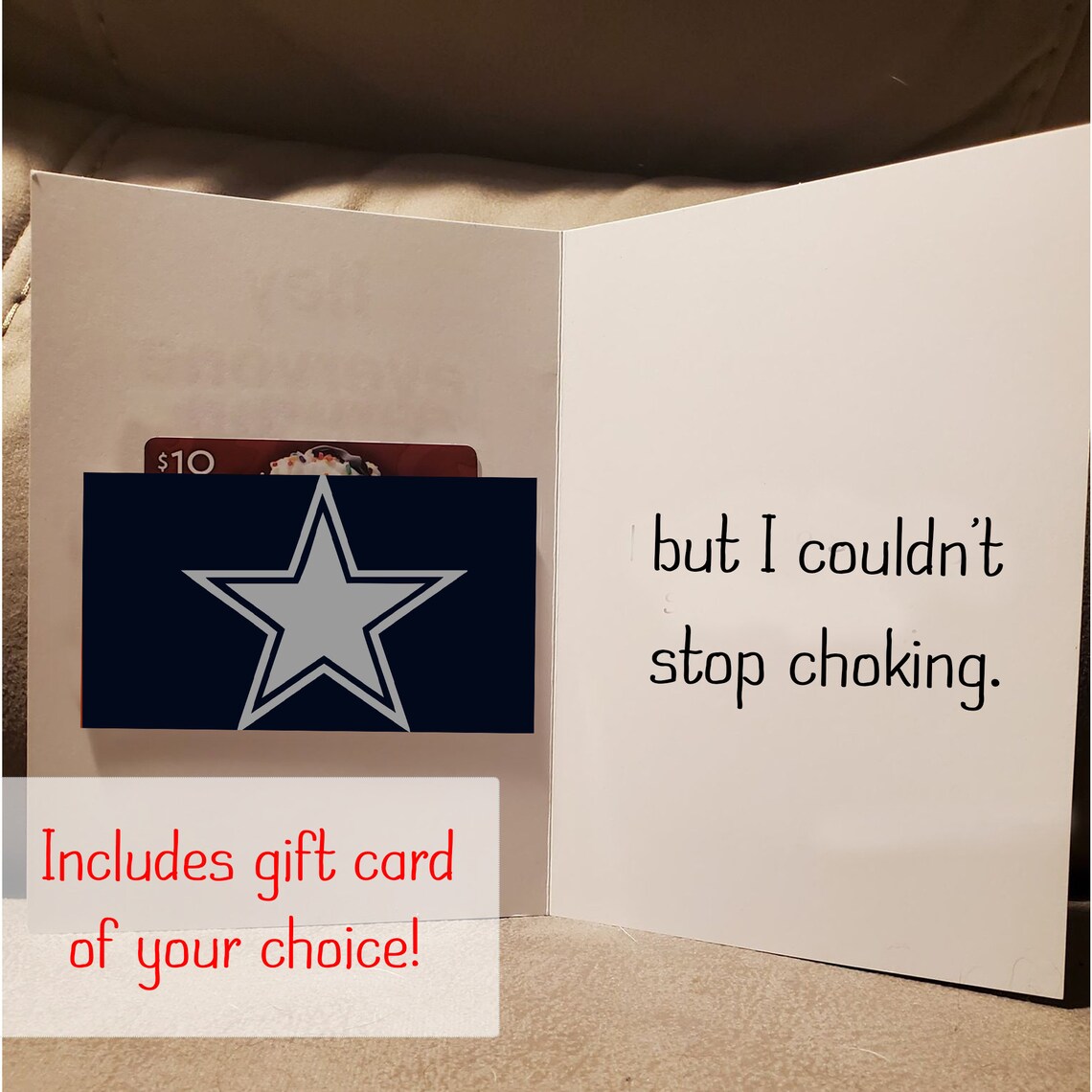 Dallas Cowboys Tony Romo Greeting Card Gift Card Included Etsy