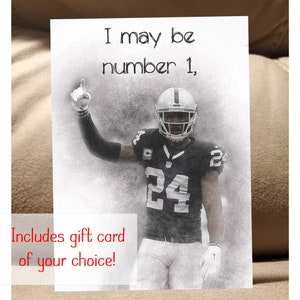Las Vegas Raiders Charles Woodson Wenskaart - Gift Card Inbegrepen - The Raiders Card - Verjaardag Verjaardag Kerstmis Halloween NFL Gift