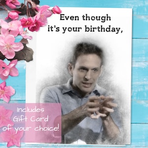 It's Always Sunny in Philadelphia Dennis Reynolds Greeting Card - Gift Card Included - TV Show Birthday Anniversary Christmas Halloween Gift