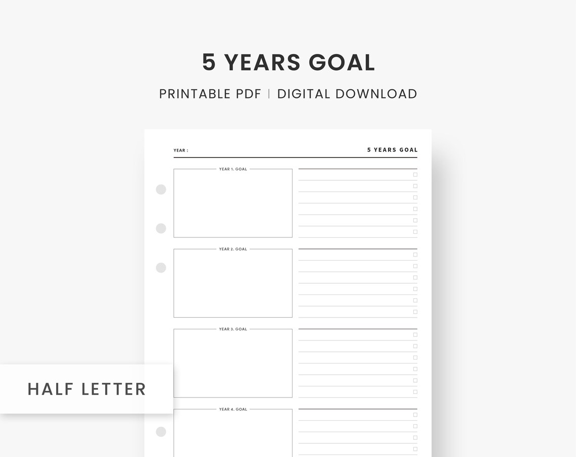 5-year-planner-business-plan-5-year-plan-goal-planner-goal-etsy