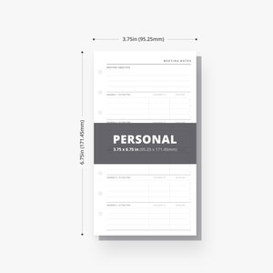 Personal Inserts : Meeting Planner, Meeting Notes Template, Discussion Notes, Meeting Minutes, Meeting Agenda, Meeting Pages Printable, PDF image 6