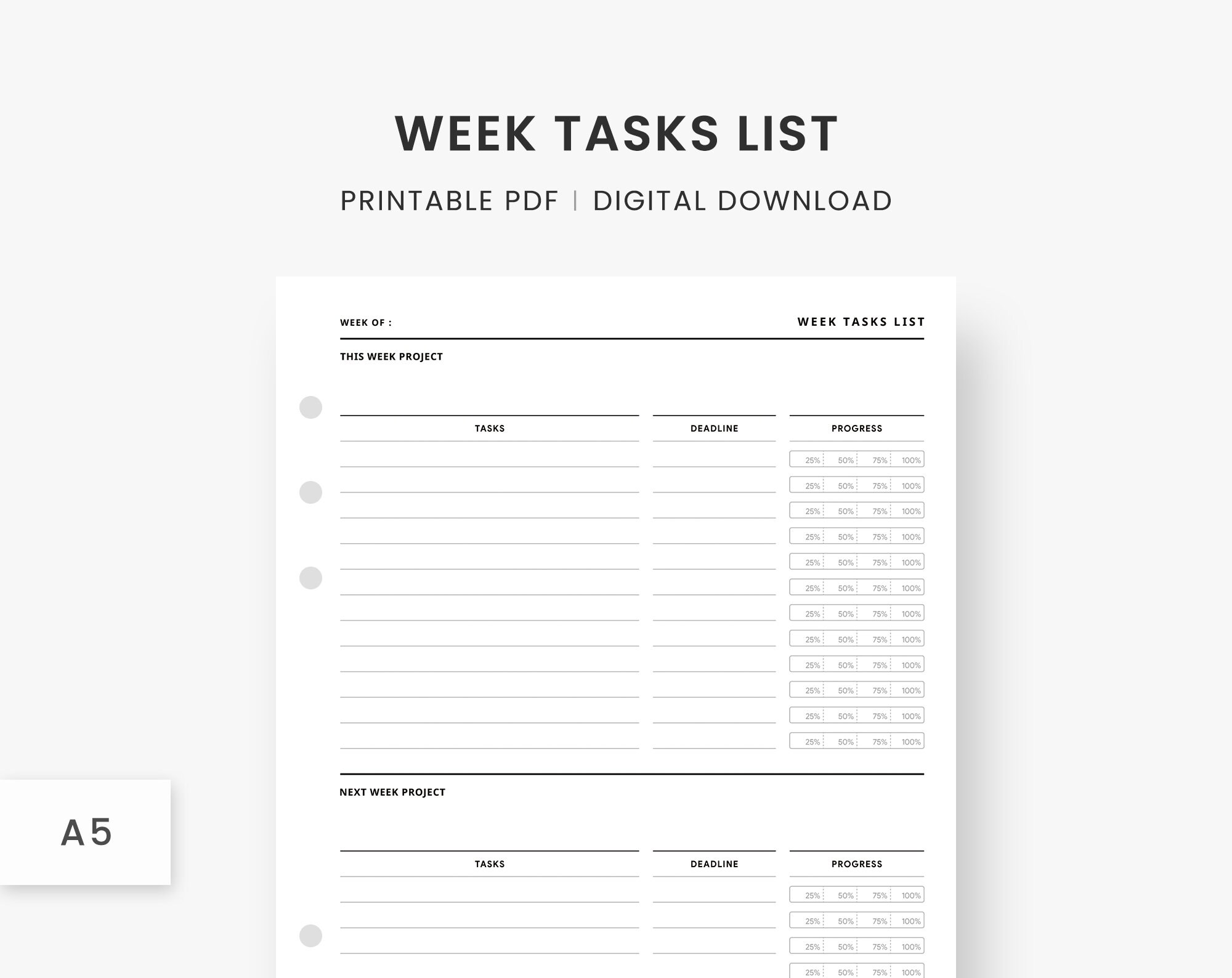 a5-inserts-week-tasks-list-printable-weekly-task-list-planner-project-management-template-work-planning-ring-binder-digital-download-etsy