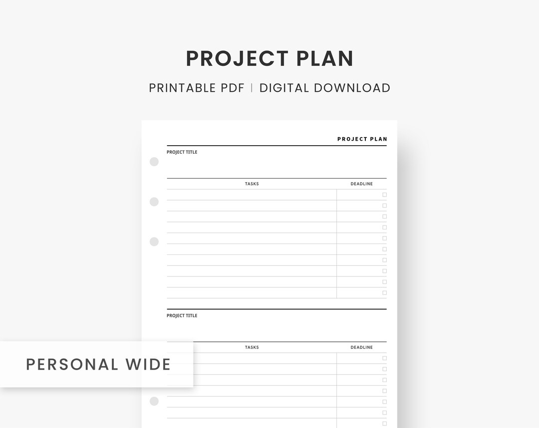 Business Planner Printable, Work Planner, Project Manager, Personal ...