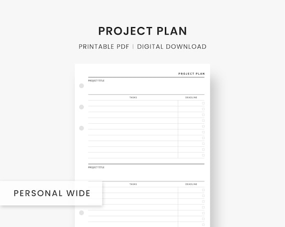 Business Planner Printable Work Planner Project Manager - Etsy