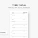 Year at a Glance Printable Yearly Agenda &amp; Overview Planner - Etsy