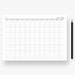 Yearly Planner Printable, Year at a Glance, Desk and Wall Calendar, 12 ...