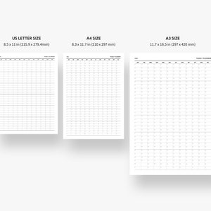 Year at a Glance Printable, Yearly Agenda & Overview Planner Insert ...