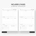 Daily Fitness Planner Printable, Personal Wide Inserts, Fitness Journal ...