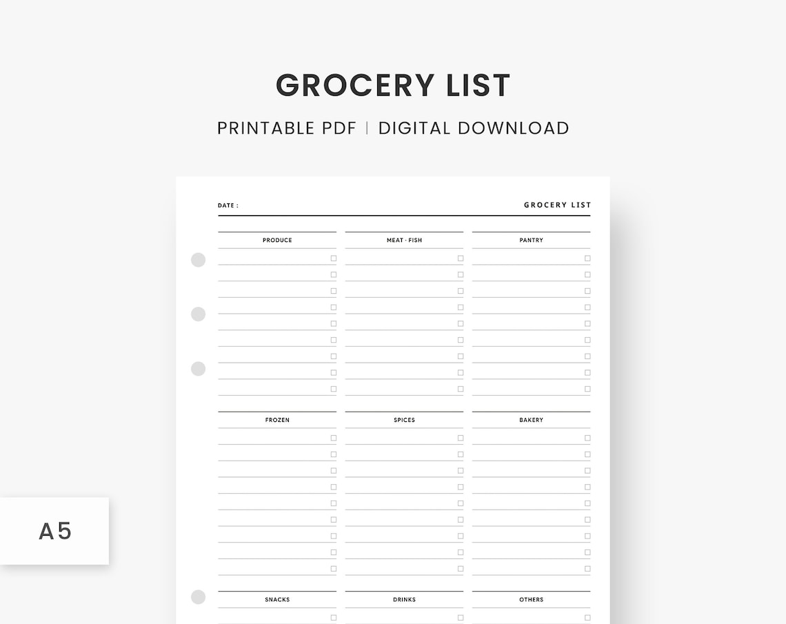 A5 Inserts Grocery List Printable Grocery Shopping With Etsy a5-inserts-grocery-list-printable-grocery-shopping-with-etsy