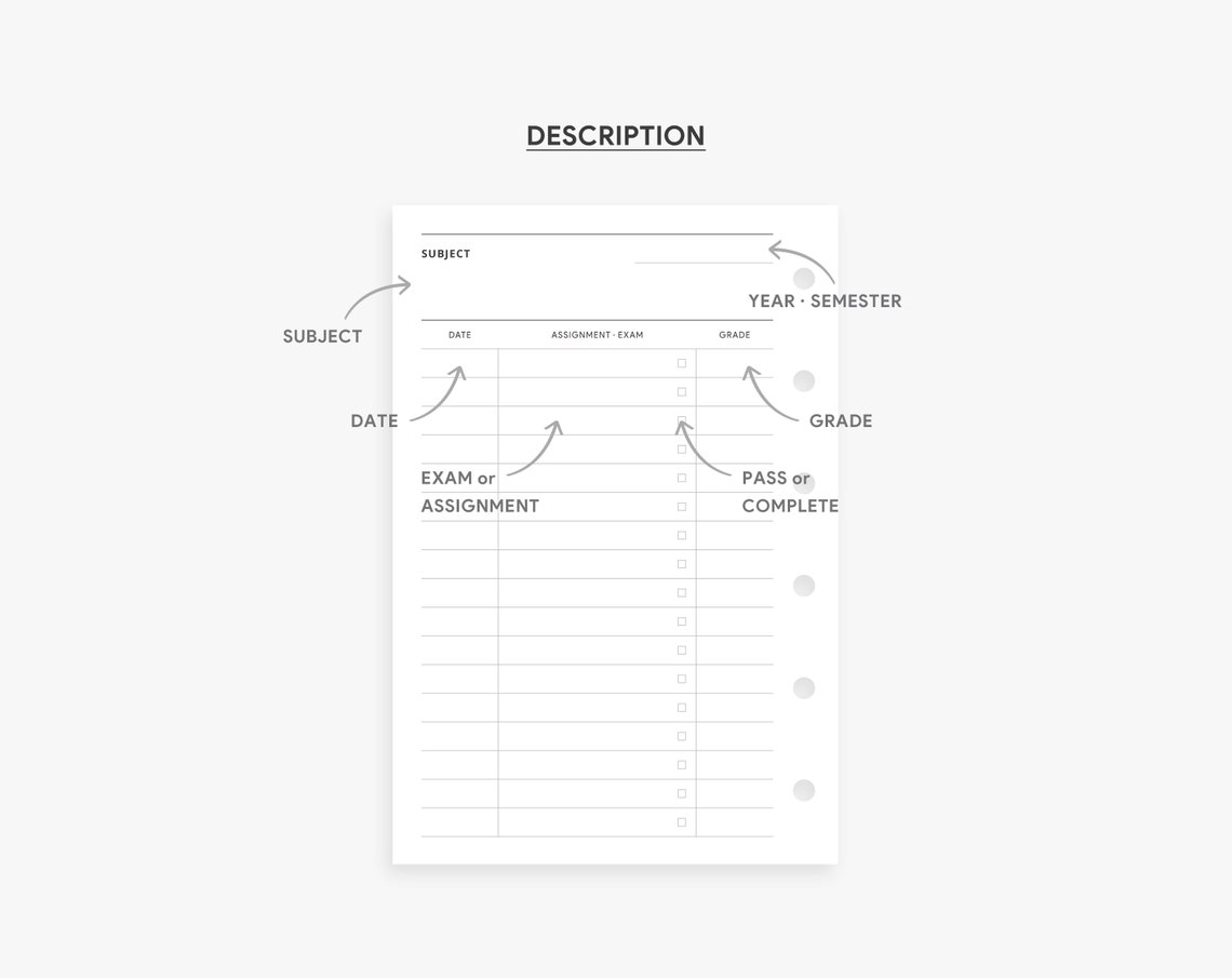 Homework tracker app picture