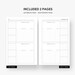 Yearly Calendar Printable, Quarterly Plan, Year at a Glance, Yearly ...