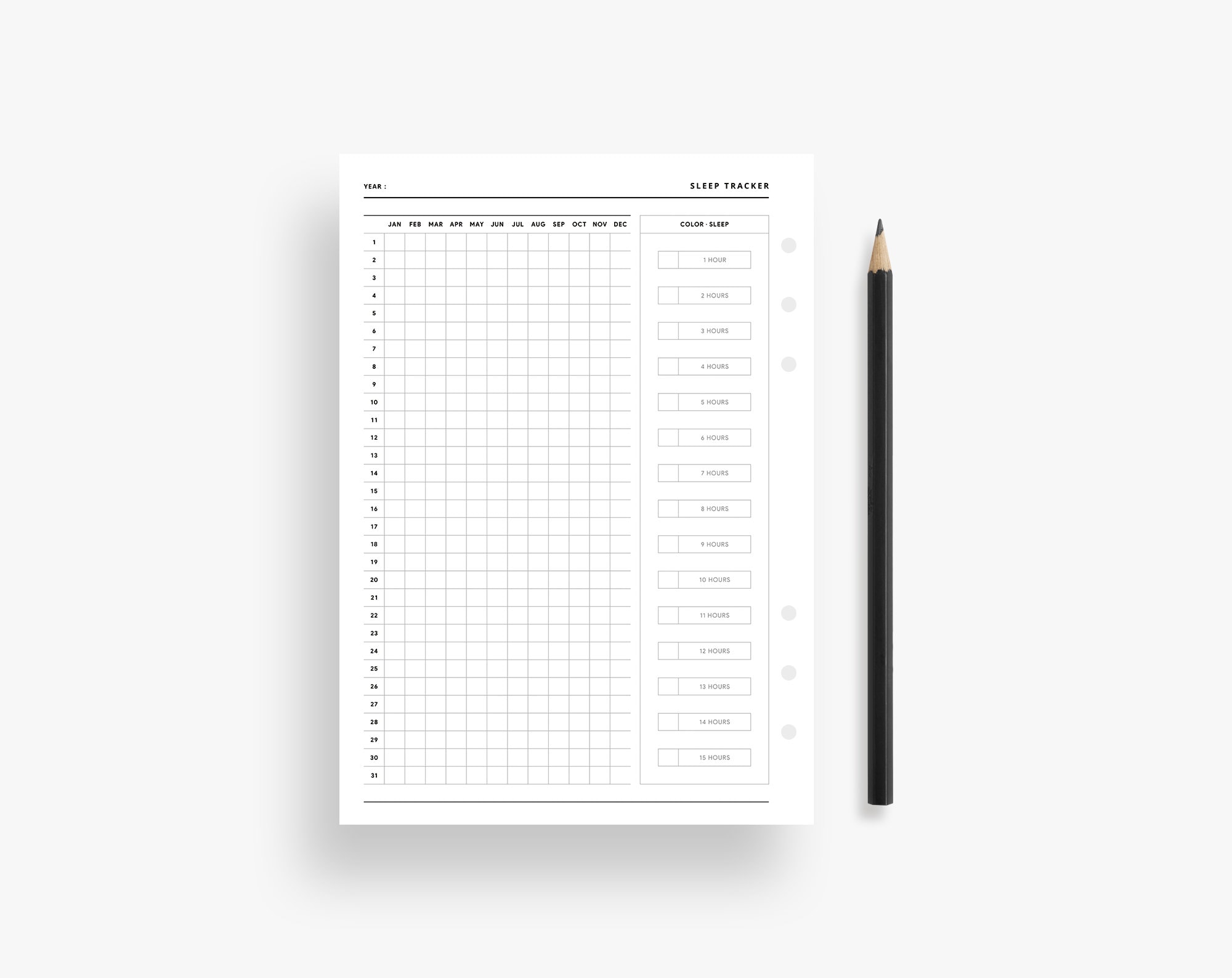 A5 Inserts : Sleep Tracker Printable, Sleep Pattern, Sleep Log, Fitness ...
