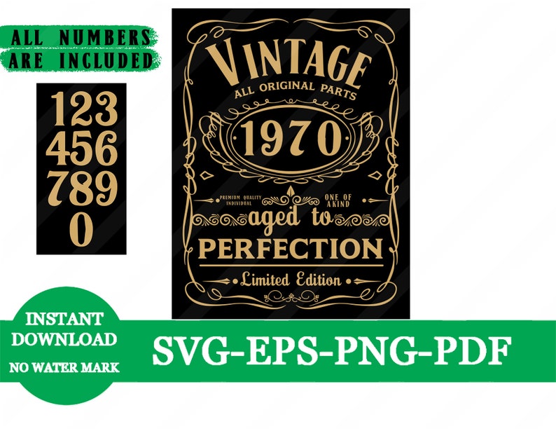 Download 1970s Vintage SVG 50th Birthday SVG Jack Daniels Vintage ...