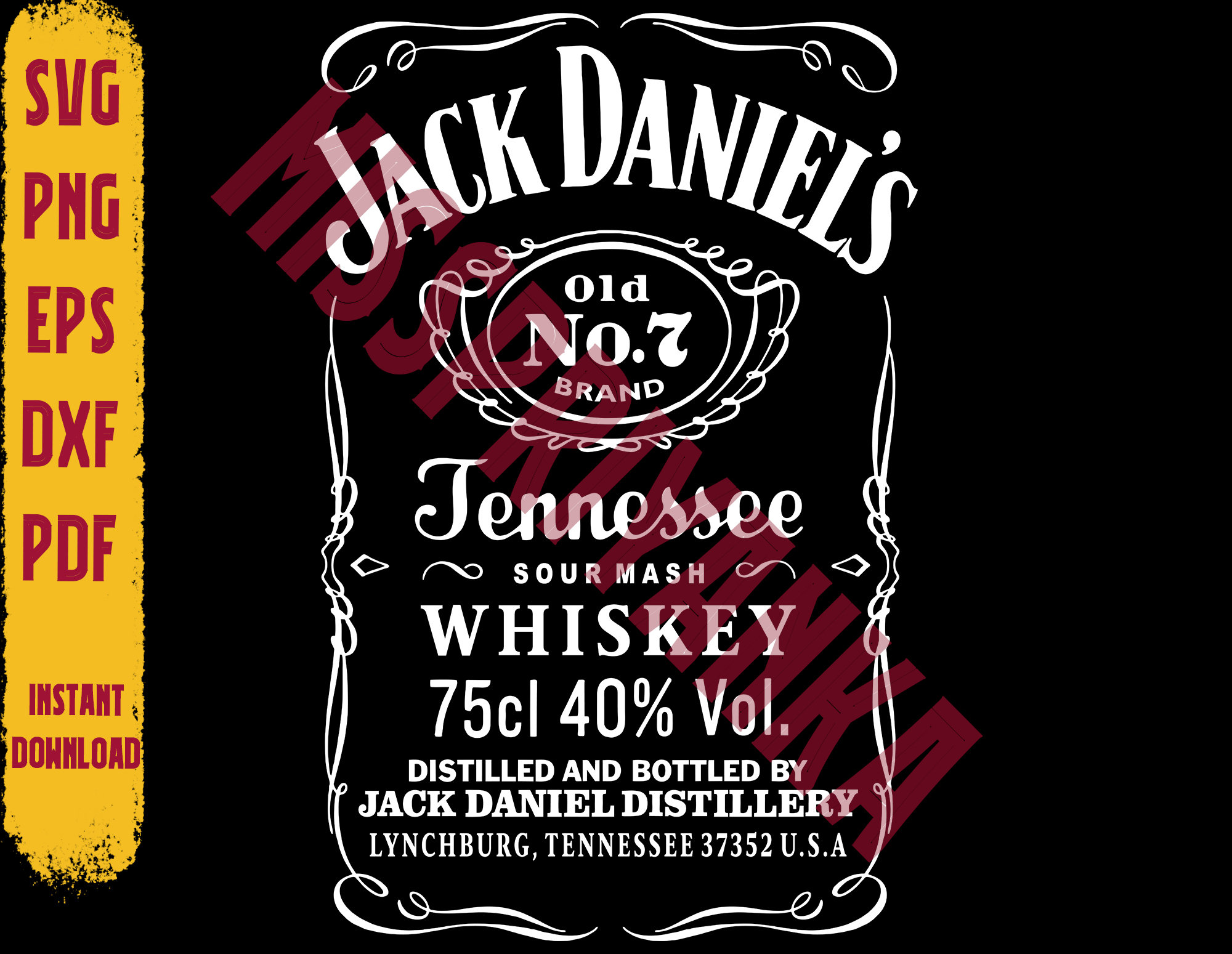 Jack Daniels SVG Jack Daniels PNG Whiskey SVG FIles for Cricut | Etsy