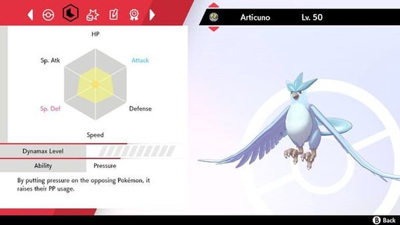 Pokemon Sword And Shield Shiny Articuno Exclusive Event Etsy