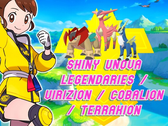 Pokemon Sword And Shield Unova Event Shiny Virizion Cobalion Etsy Pokemon Sword And Shield Unova Event Shiny Virizion Cobalion Etsy