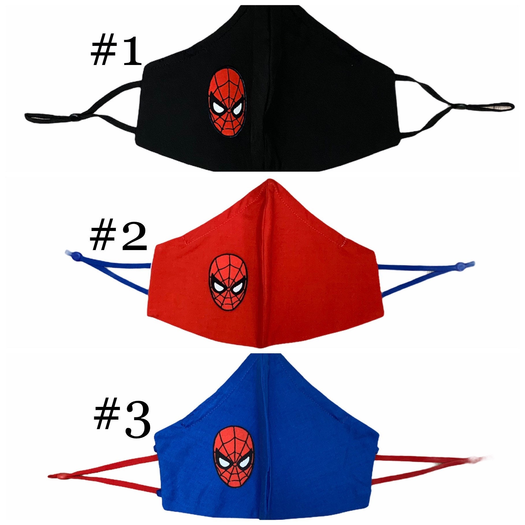 Spider-Man face masks Multiple colors and mask sizes | Etsy