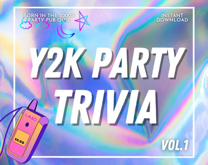 Y2K Party Trivia 00s Party Virtual Trivia Zoomer Gen Z Quiz Zoom Quiz
