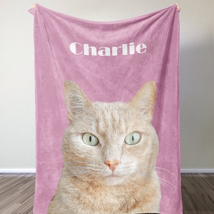 Custom Dog Blanket, Personalized Pet Blanket, Pet Photo Blanket, Pet Memorial Gift, Gift For Mom, Gift For Dad