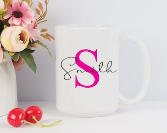 Custom Name Coffee Mug: Personalized 15oz Ceramic Gift