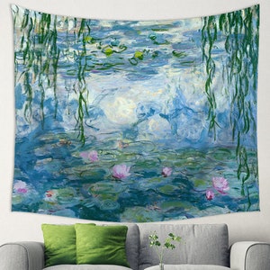 Monet Tapestry Wall Hanging Fine Arts Wall Decor House of 