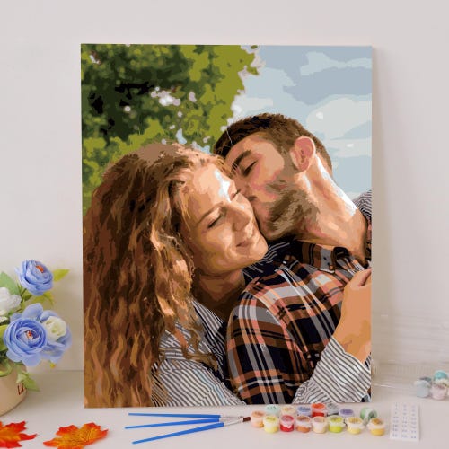 Custom paint by number | Paint by number kit | Paint by number kit adult | Paint by numbers | Diy paint by number | Gift for Her | for Him